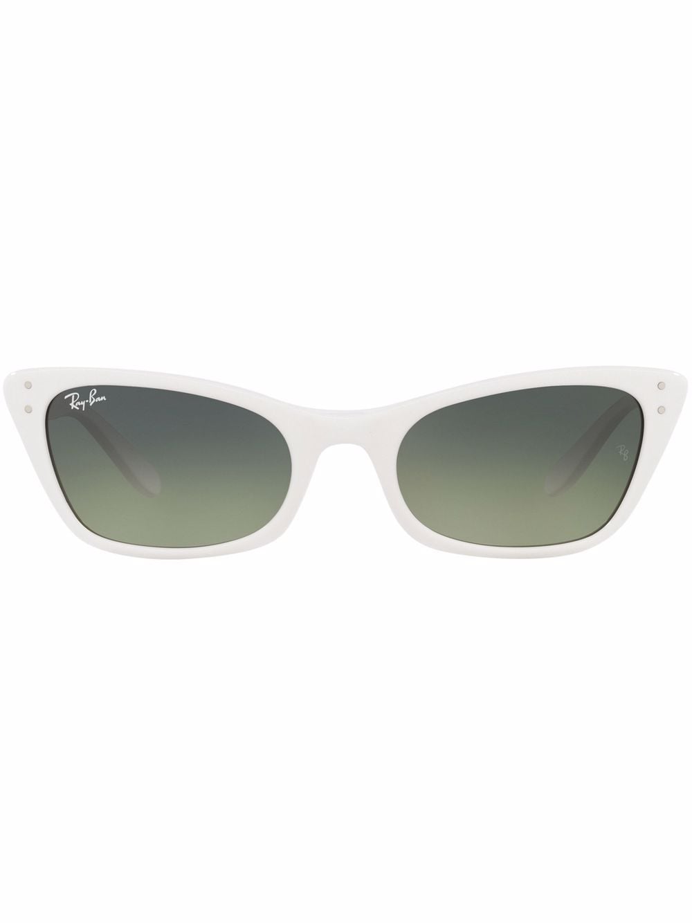 Ray-Ban Lady Burbank Cat-Eye-Sonnenbrille - Weiß von Ray-Ban