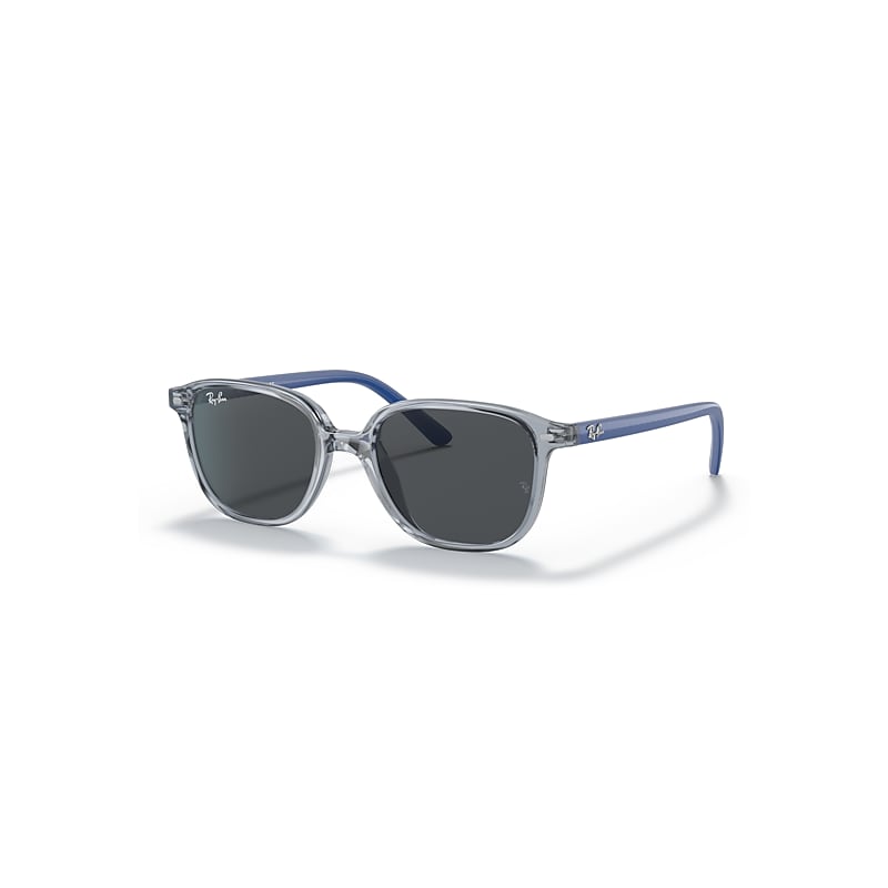 Ray-Ban Leonard Kids Sonnenbrillen Blau Transparent Fassung Grau Glas 45-16 von Ray-Ban