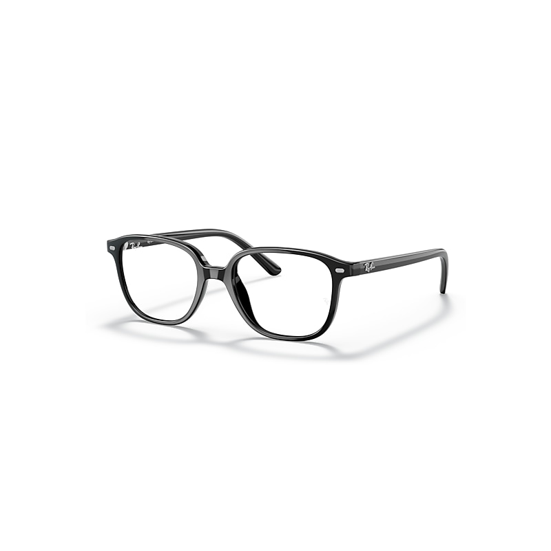 Ray-Ban Leonard Optics Kids  Schwarz Fassung Klar Glas Polarisiert 43-16 von Ray-Ban