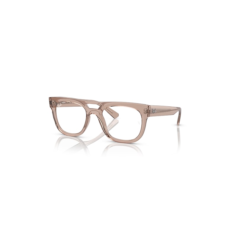 Ray-Ban Lloyd Optics Bio-based  Hellbraun Transparent Fassung Demo Gläser Glas Polarisiert 52-21 von Ray-Ban