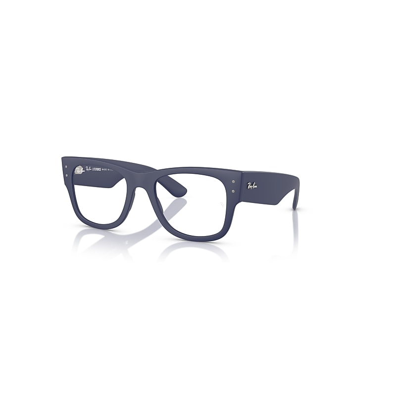Ray-Ban Mega Wayfarer Optics Liteforce  Sand Blau Fassung Klar Glas Polarisiert 52-21 von Ray-Ban
