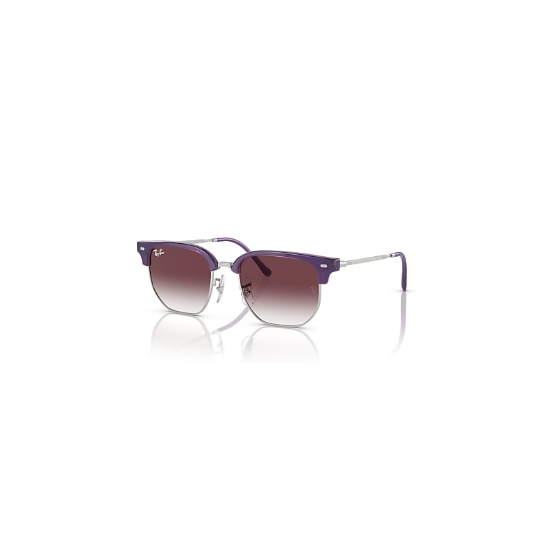 Ray-Ban New Clubmaster Kids Sonnenbrillen Silber Fassung Grau Glas 47-17 von Ray-Ban