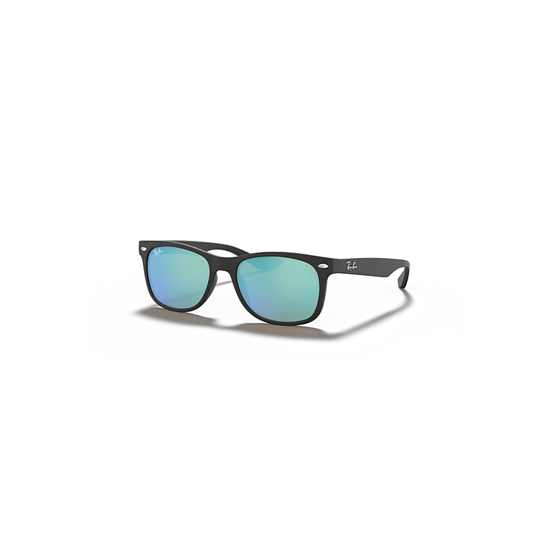 Ray-Ban New Wayfarer Kids Sonnenbrillen Schwarz Fassung Blau Glas 47-15 von Ray-Ban