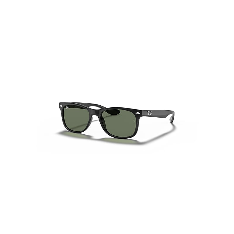 Ray-Ban New Wayfarer Kids Sonnenbrillen Schwarz Fassung Grün Glas 47-15 von Ray-Ban