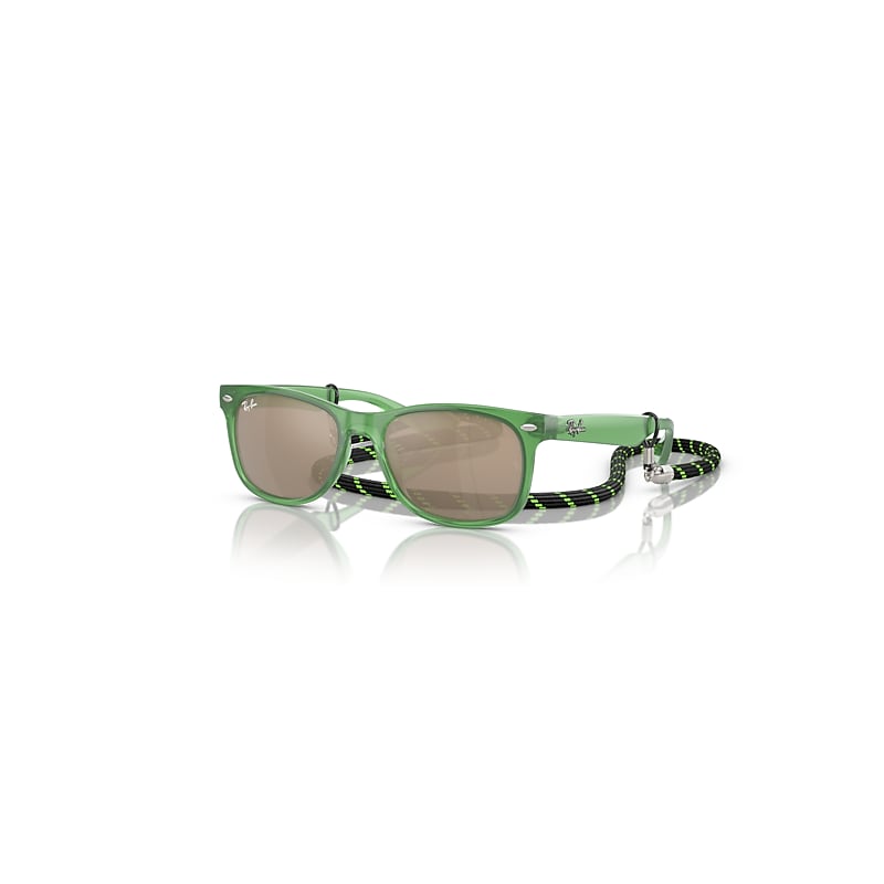 Ray-Ban New Wayfarer Kids Summer Capsule Sonnenbrillen Opalgrün Fassung Gold Glas 47-15 von Ray-Ban