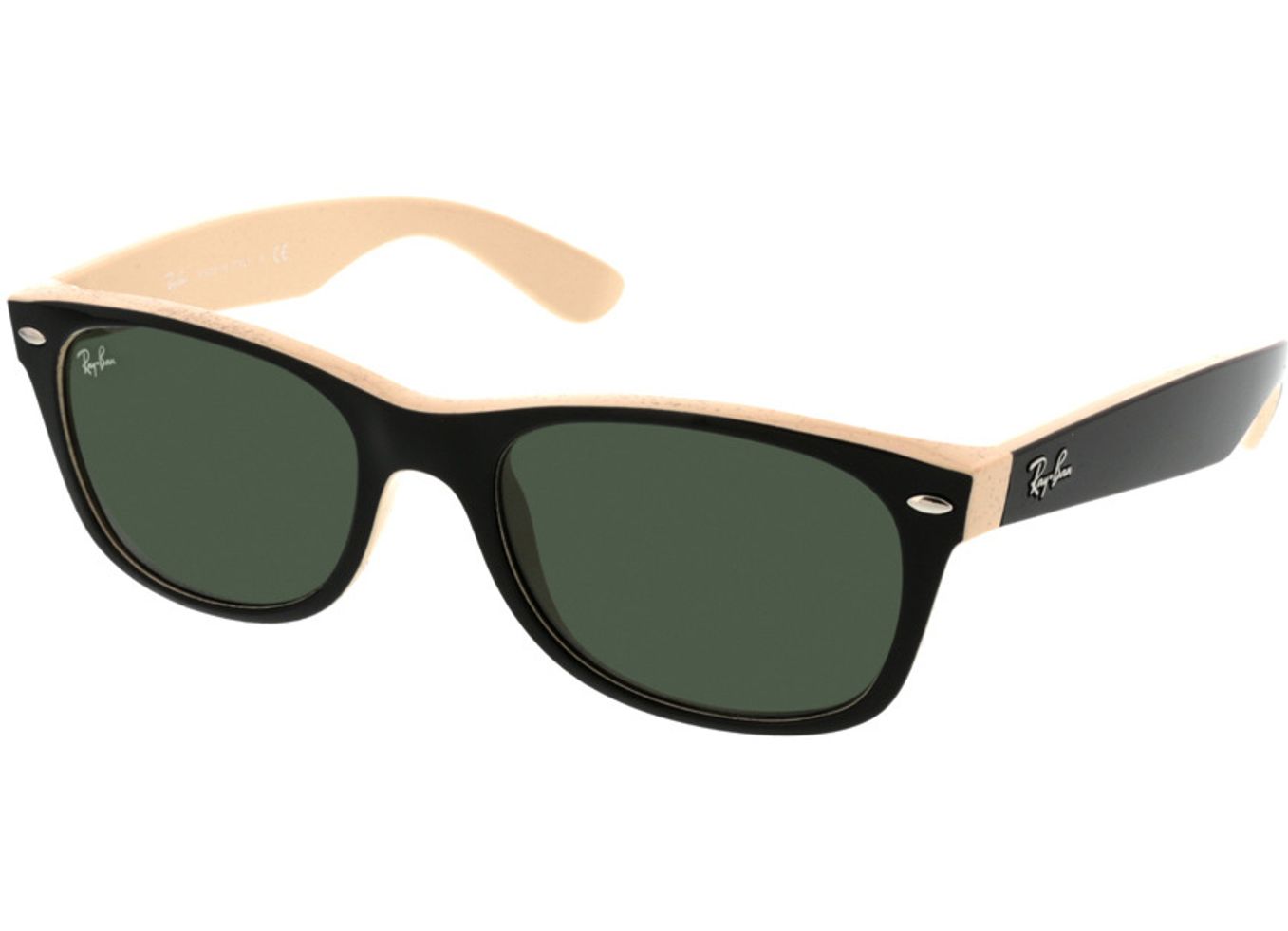 Ray-Ban New Wayfarer RB2132 875 52-18 Sonnenbrille mit Sehstärke erhältlich, Herren, Vollrand, Eckig von Ray-Ban