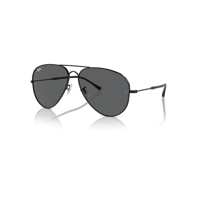 Ray-Ban Old Aviator Sonnenbrillen Schwarz Fassung Grau Glas 62-14 von Ray-Ban