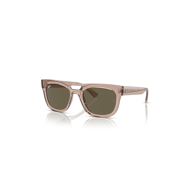 Ray-Ban Phil Bio-based Sonnenbrillen Hellbraun Transparent Fassung Braun Glas 54-21 von Ray-Ban