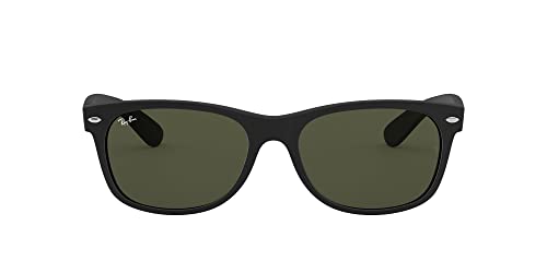 Ray-Ban Damen New Wayfarer Sonnenbrille, Black Rubber, 52 mm EU von Ray-Ban