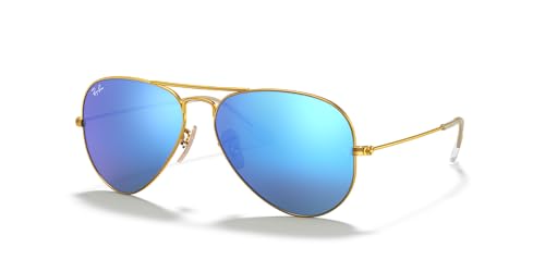 Ray Ban RB3025 Aviator Gold,Cry.Green Mirror Multi L.Blue von Ray-Ban