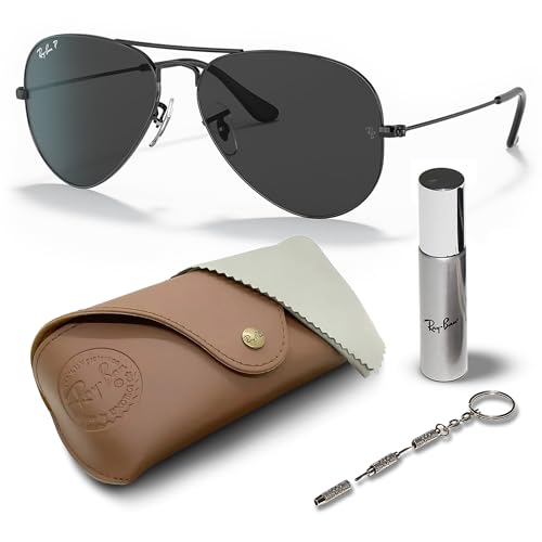 Ray-Ban RB3025 TOTAL BLACK AVIATOR Polarisiert | BRILLENSET | Exklusiv-Etui und Care-Kit | Black/Black Polarized Ray-Ban RB3025 TOTAL BLACK AVIATOR Polarisiert | BRILLENSET | Exklusiv-Etui und Care-Kit | Black/Black Polarized von Ray-Ban