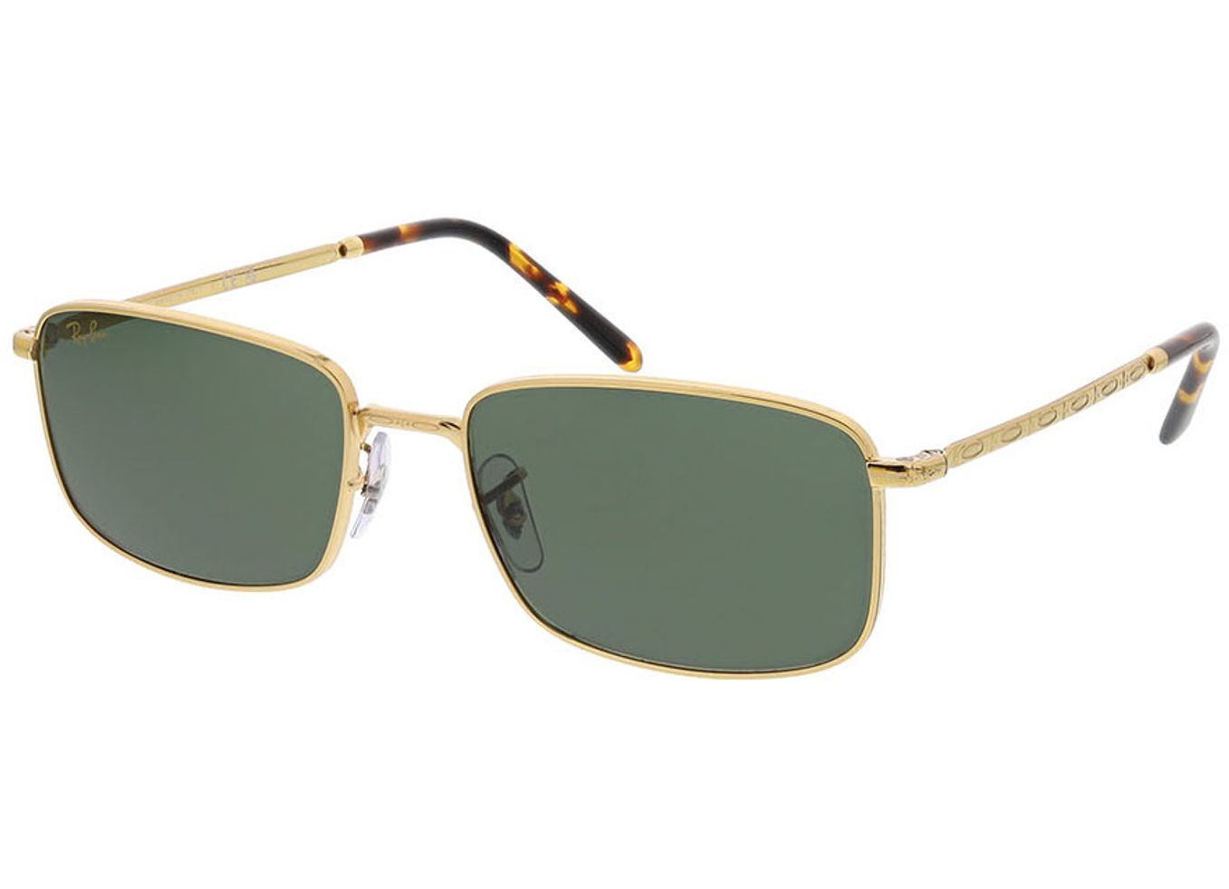 Ray-Ban RB3717 919631 57-18 Sonnenbrille mit Sehstärke erhältlich, Damen/Herren, Vollrand, Rechteckig von Ray-Ban