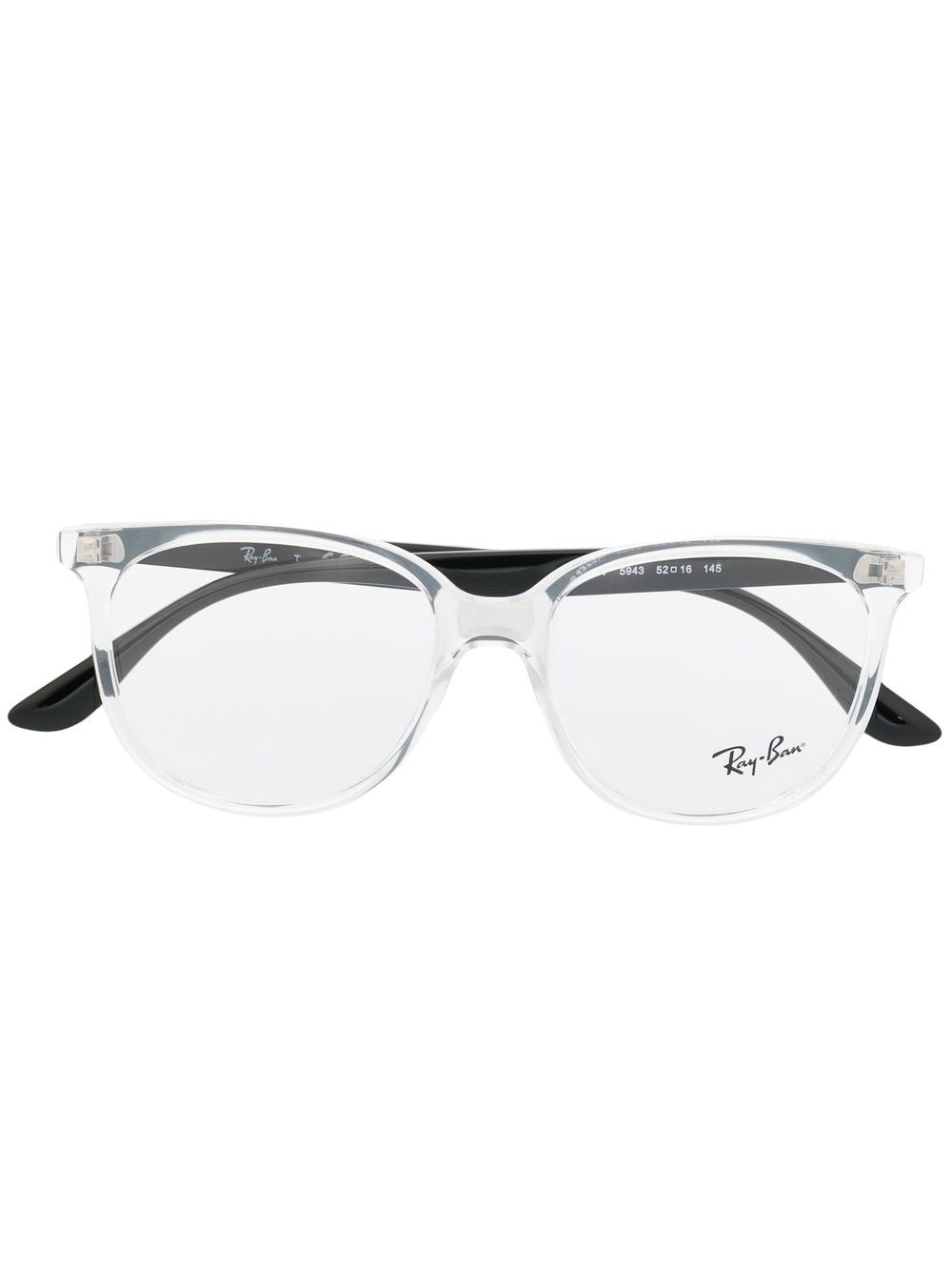 Ray-Ban RB4378 Brille mit eckigem Gestell - Weiß von Ray-Ban