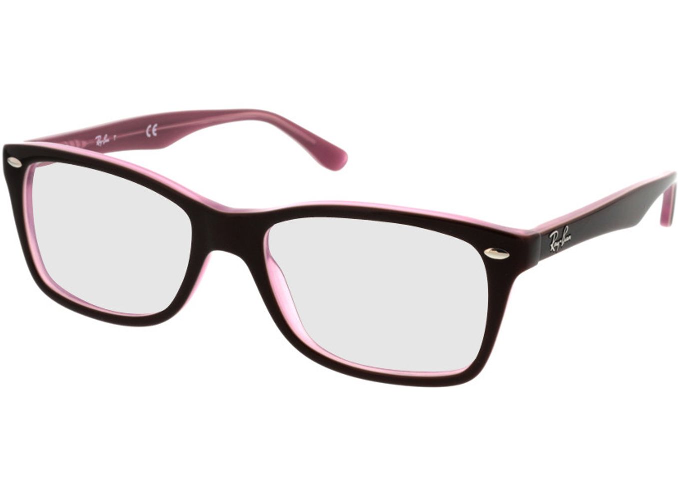 Ray-Ban RX5228 2126 53-17 Brillengestell inkl. Gläser, Damen, Vollrand, Rechteckig von Ray-Ban