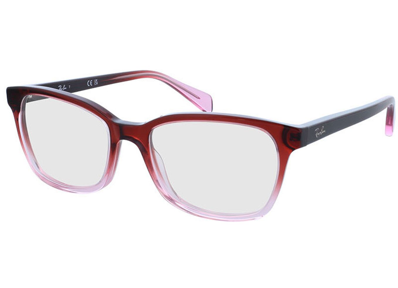 Ray-Ban RX5362 8311 52-17 Brillengestell inkl. Gläser, Damen, Vollrand, Rechteckig von Ray-Ban