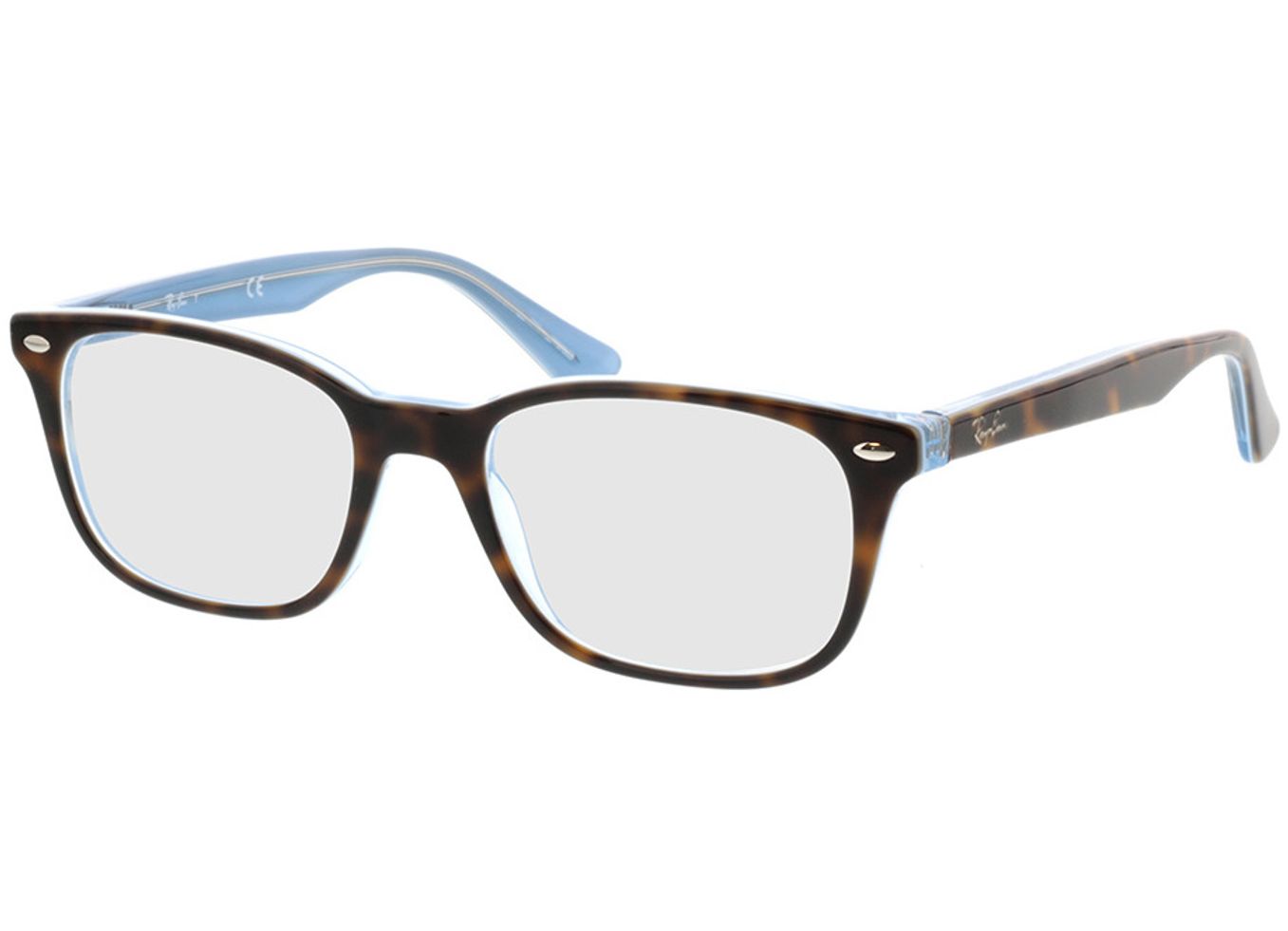 Ray-Ban RX5375 5883 51-18 Brillengestell inkl. Gläser, Damen/Herren, Vollrand, Rechteckig von Ray-Ban