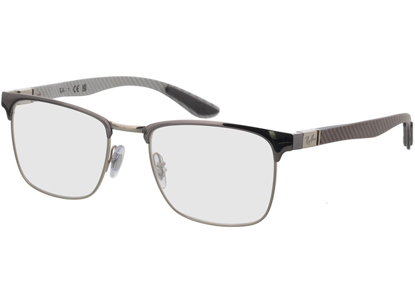 Ray-Ban RX8421 3125 54-19 Brillengestell inkl. Gläser, Damen/Herren, Vollrand, browline von Ray-Ban