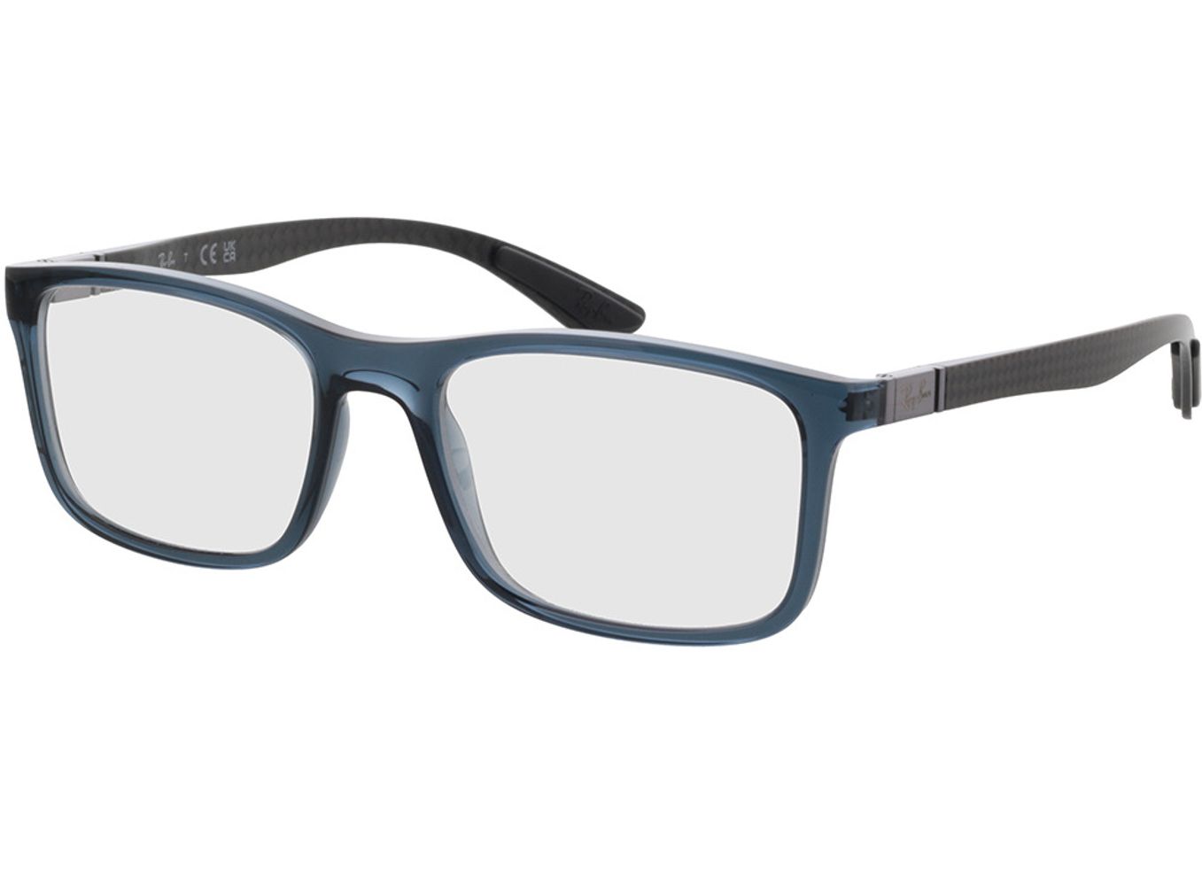 Ray-Ban RX8908 5719 53-18 Brillengestell inkl. Gläser, Damen/Herren, Vollrand, Rechteckig von Ray-Ban