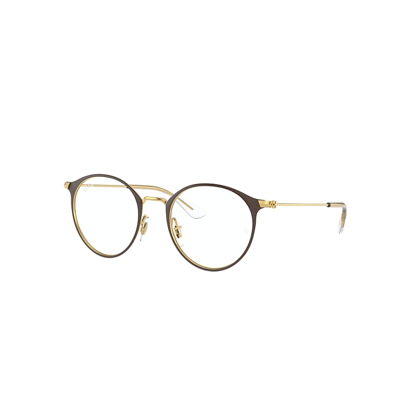 Ray-Ban Rb1053 Optics Kids  Gold Fassung Klar Glas Polarisiert 45-18 von Ray-Ban