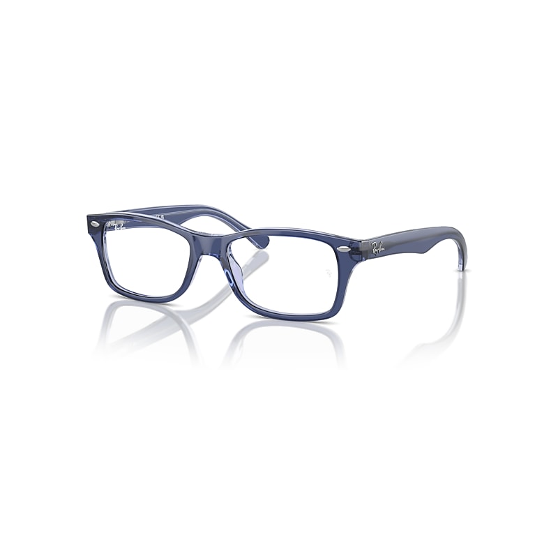 Ray-Ban Rb1531 Optics Kids  Oben Violett Auf Violett Transparent Fassung Klar Glas Polarisiert 48-16 von Ray-Ban