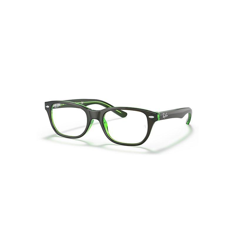 Ray-Ban Rb1555 Optics Kids  Braun Fassung Klar Glas Polarisiert 48-16 von Ray-Ban