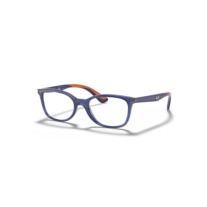 Ray-Ban Rb1586 Optics Kids  Blau Fassung Klar Glas Polarisiert 47-16 von Ray-Ban