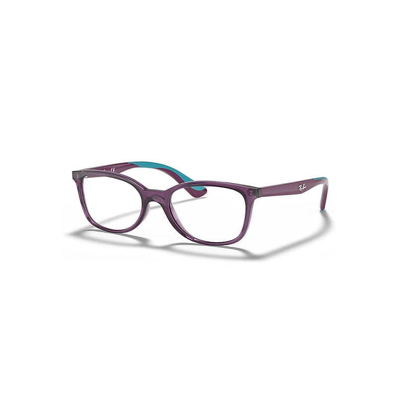 Ray-Ban Rb1586 Optics Kids  Violett Fassung Klar Glas Polarisiert 47-16 von Ray-Ban