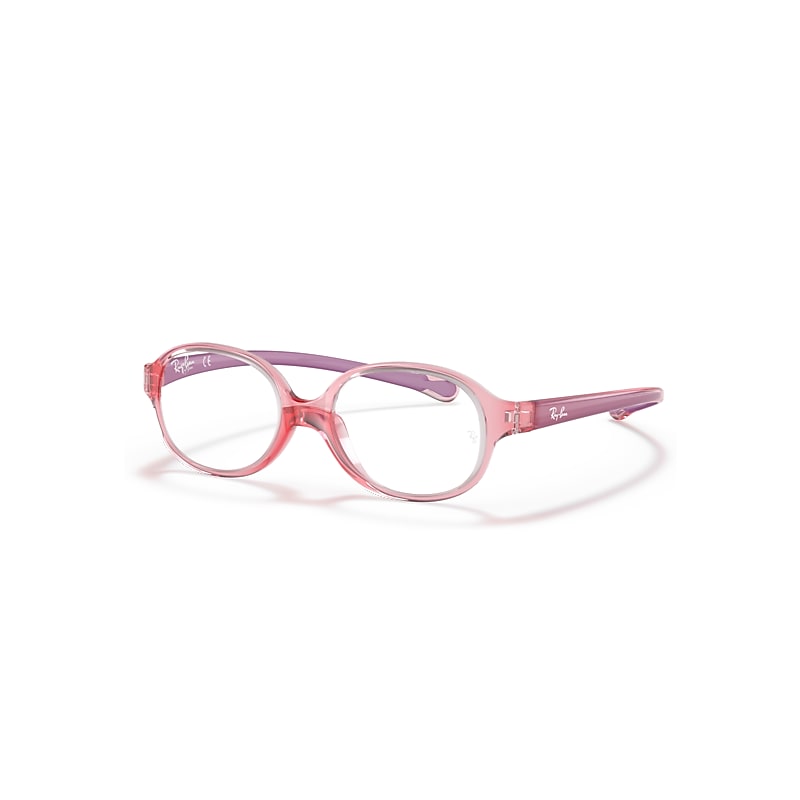 Ray-Ban Rb1587 Optics Kids  Light Red & Violet Fassung Klar Glas Polarisiert 39-14 von Ray-Ban