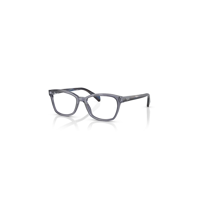 Ray-Ban Rb1591 Optics Kids  Blau Gestreift Havana Fassung Klar Glas Polarisiert 46-16 von Ray-Ban