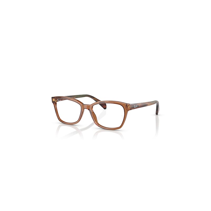 Ray-Ban Rb1591 Optics Kids  Gelb Havana Gestreift Fassung Klar Glas Polarisiert 46-16 von Ray-Ban