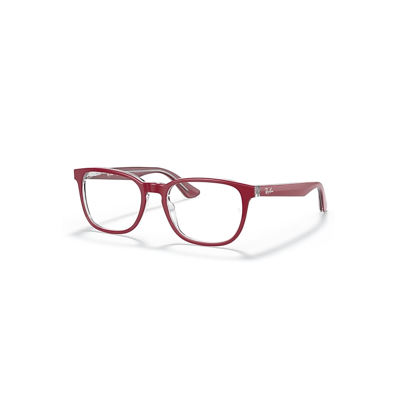 Ray-Ban Rb1592 Optics Kids  Rot Auf Transparent Fassung Klar Glas Polarisiert 48-16 von Ray-Ban