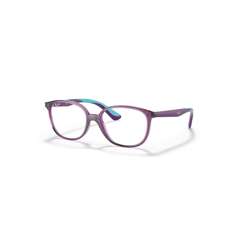 Ray-Ban Rb1598 Optics Kids  Violett Fassung Klar Glas Polarisiert 47-16 von Ray-Ban