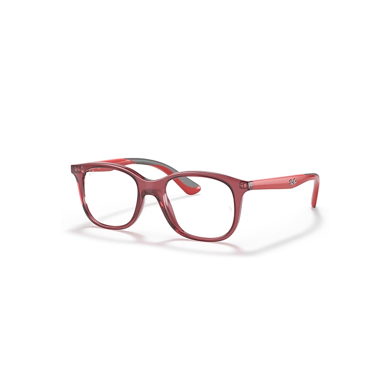 Ray-Ban Rb1604 Optics Kids  Rot Fassung Klar Glas Polarisiert 46-16 von Ray-Ban