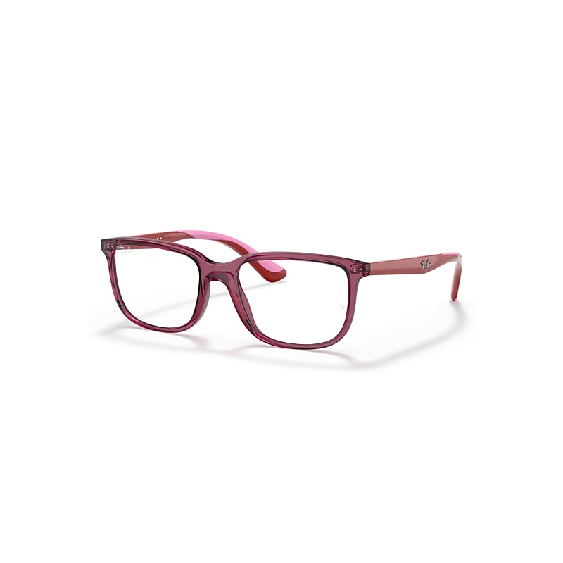 Ray-Ban Rb1605 Optics Kids  Rot Auf Rosa Fassung Klar Glas Polarisiert 49-16 von Ray-Ban