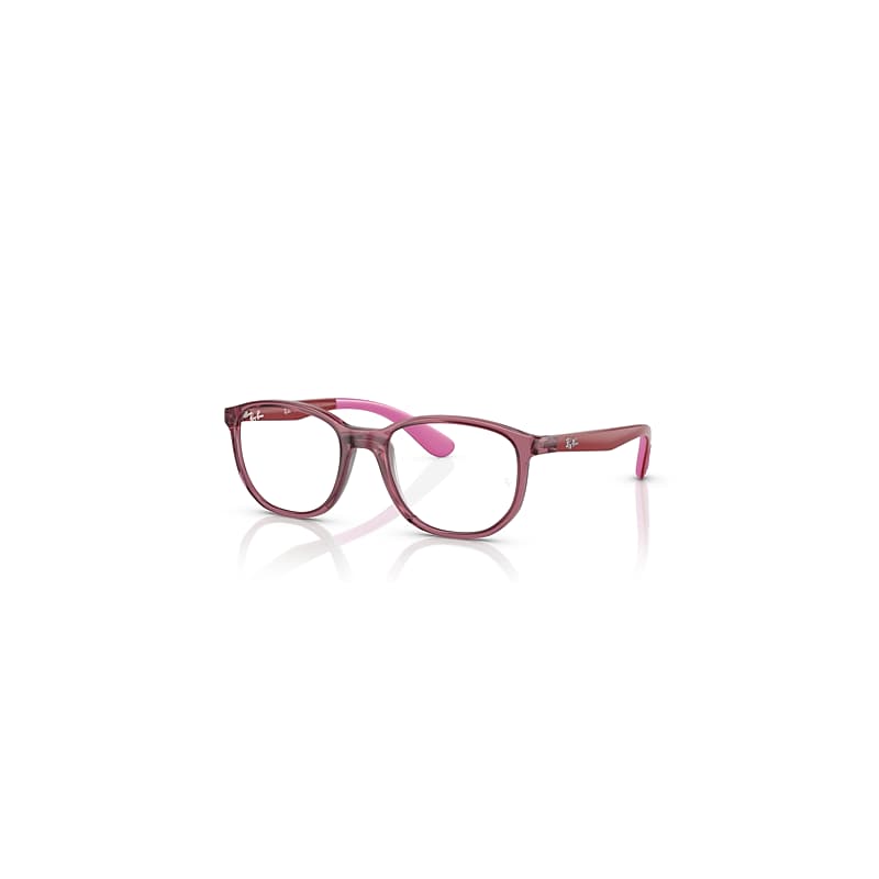 Ray-Ban Rb1619 Optics Kids  Rot Auf Rosa Fassung Klar Glas Polarisiert 47-16 von Ray-Ban