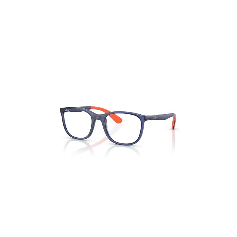 Ray-Ban Rb1620 Optics Kids  Blau Auf Orange Fassung Klar Glas Polarisiert 46-17 von Ray-Ban