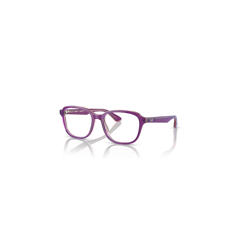 Ray-Ban Rb1627 Optics Kids  Oben Violett & Rosa & Beige Fassung Demo Gläser Glas Polarisiert 46-16 von Ray-Ban