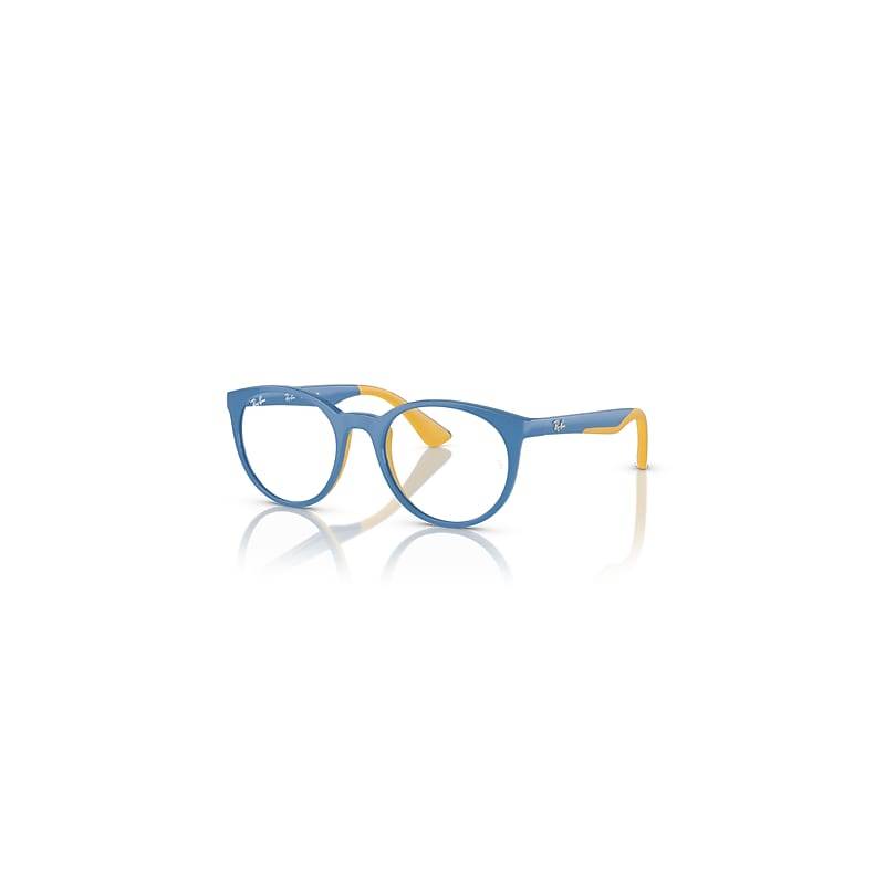 Ray-Ban Rb1628 Optics Kids Bio-based  Hellblau Auf Gelb Fassung Klar Glas Polarisiert 48-17 von Ray-Ban