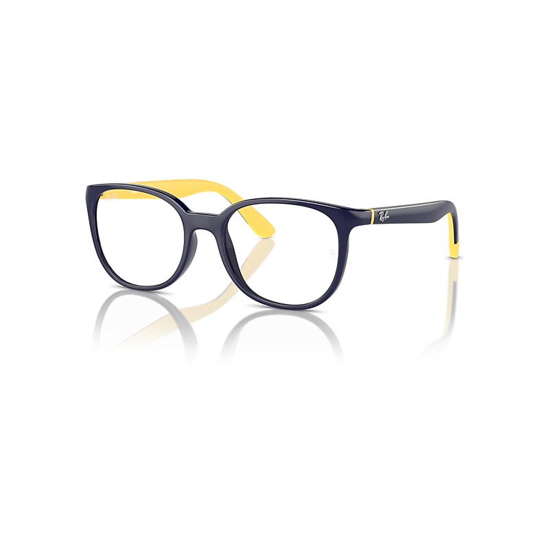 Ray-Ban Rb1631 Optics Kids Bio-based  Dunkelblau Auf Gelb Fassung Klar Glas 45-16 von Ray-Ban