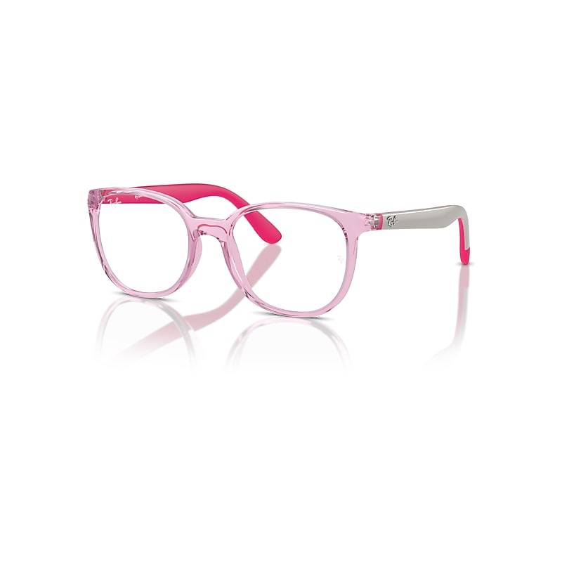 Ray-Ban Rb1631 Optics Kids Bio-based  Grey On Fuchsia Fassung Klar Glas 47-16 von Ray-Ban