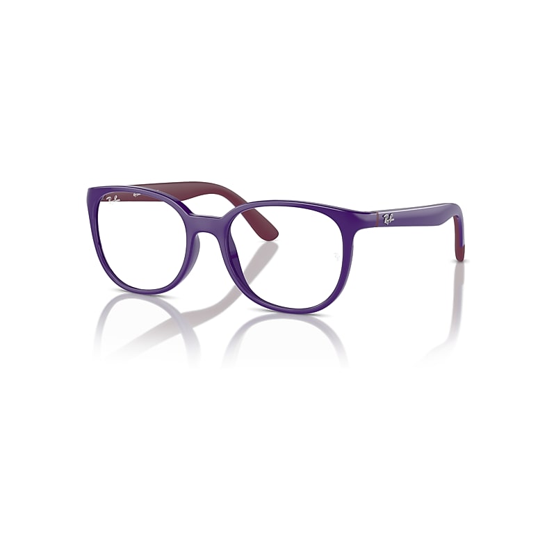 Ray-Ban Rb1631 Optics Kids Bio-based  Violet On Bordeaux Fassung Klar Glas 45-16 von Ray-Ban