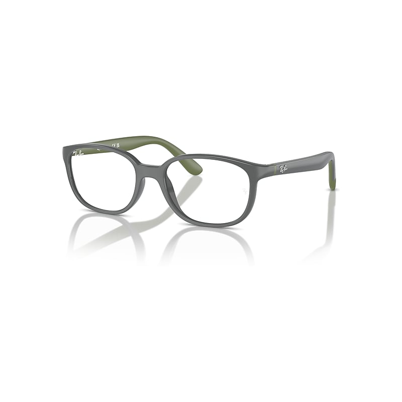 Ray-Ban Rb1632 Optics Kids Bio-based  Dark Grey On Green Fassung Klar Glas 46-16 von Ray-Ban