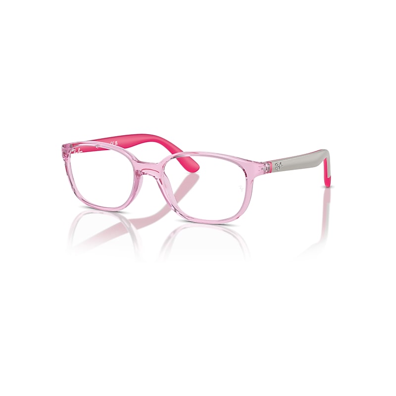 Ray-Ban Rb1632 Optics Kids Bio-based  Grey On Fuchsia Fassung Klar Glas 46-16 von Ray-Ban