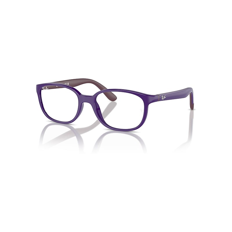 Ray-Ban Rb1632 Optics Kids Bio-based  Violet On Bordeaux Fassung Klar Glas 46-16 von Ray-Ban