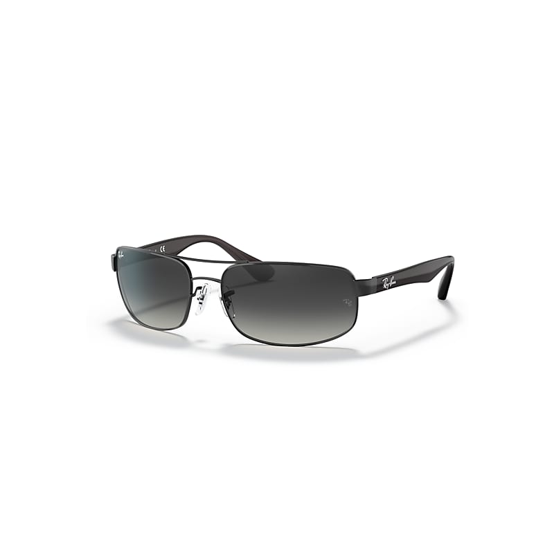 Ray-Ban Rb3445 Sonnenbrillen Schwarz Fassung Grau Glas 61-17 von Ray-Ban