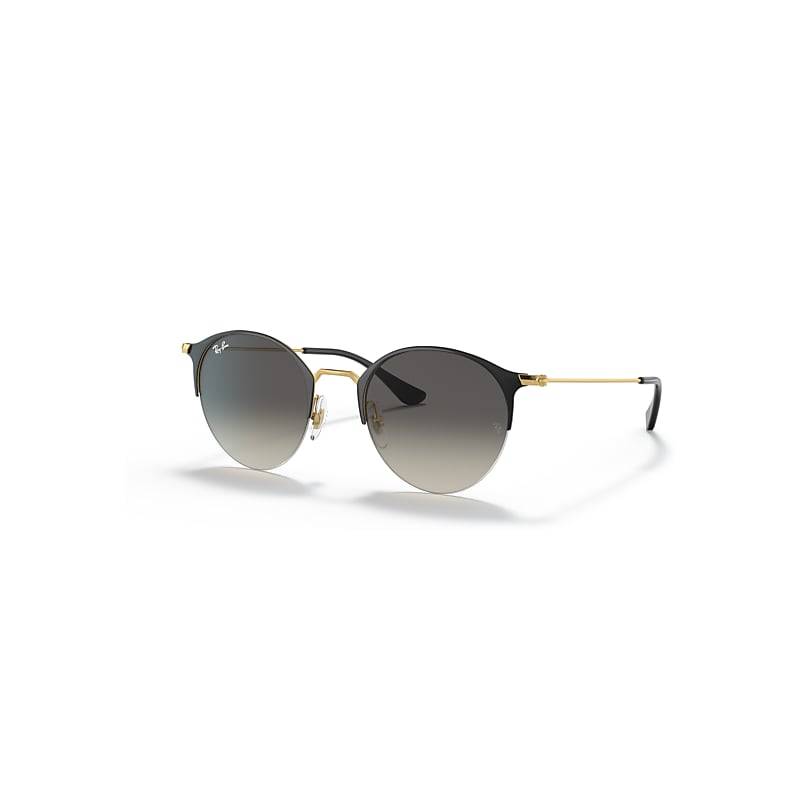 Ray-Ban Rb3578 Sonnenbrillen Schwarz Auf Gold Fassung Grau Glas 50-22 von Ray-Ban