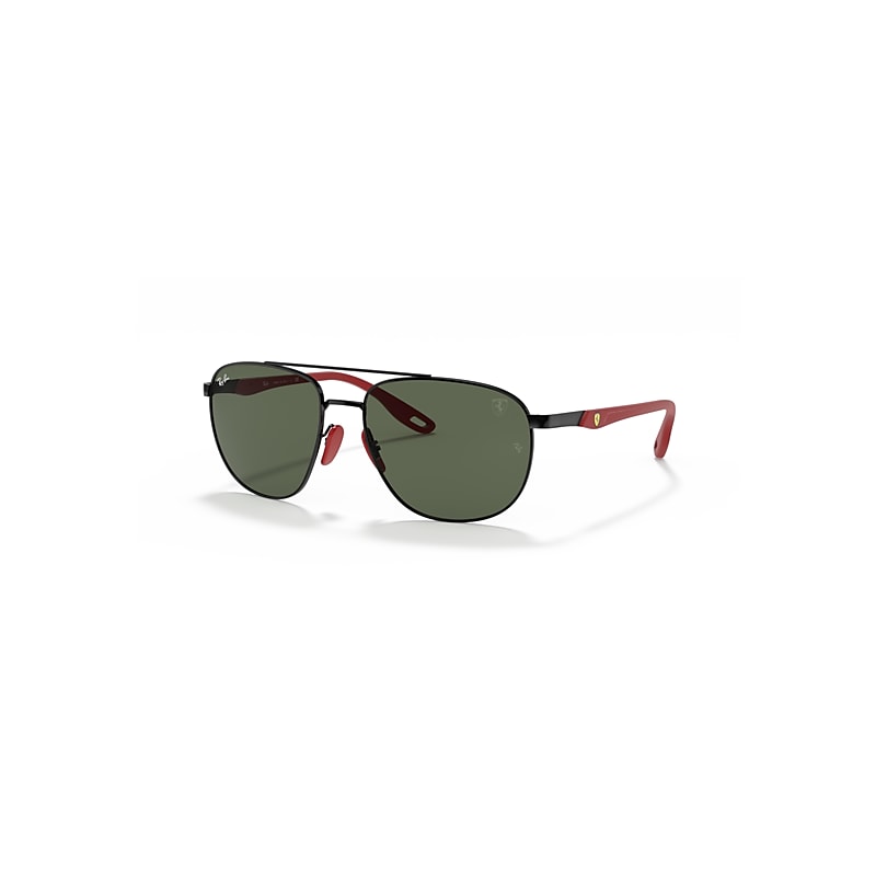 Ray-Ban Rb3659m Scuderia Ferrari Collection Sonnenbrillen Schwarz Fassung Grün Glas 57-17 von Ray-Ban