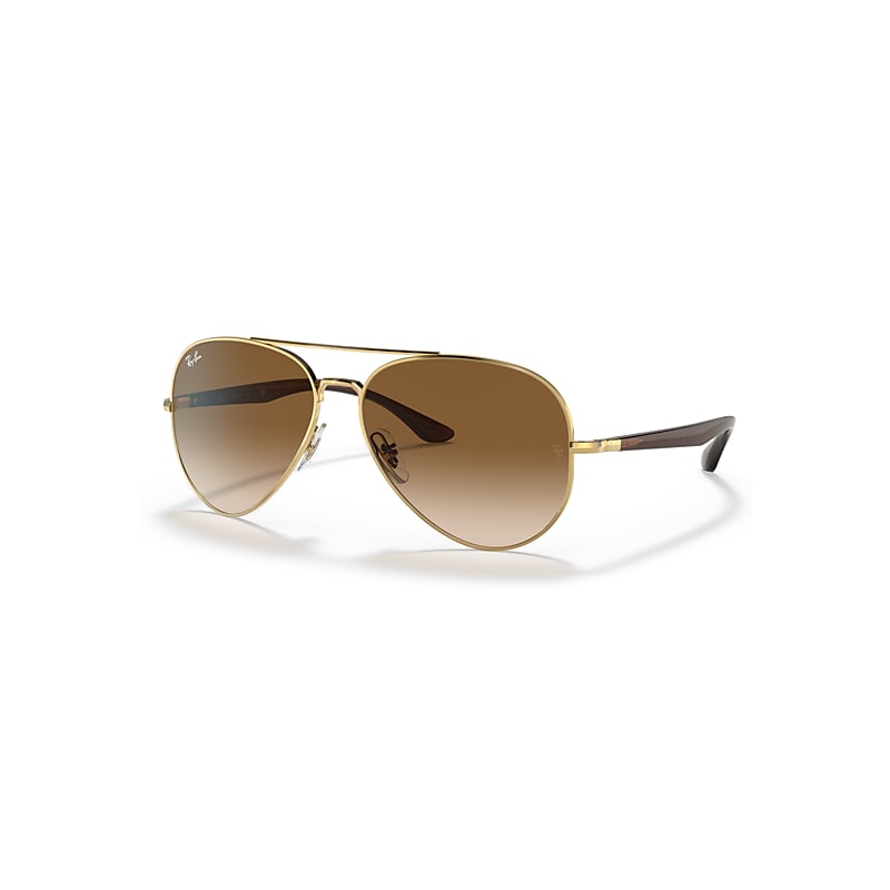 Ray-Ban Rb3675 Sonnenbrillen Gold Fassung Braun Glas 58-14 von Ray-Ban