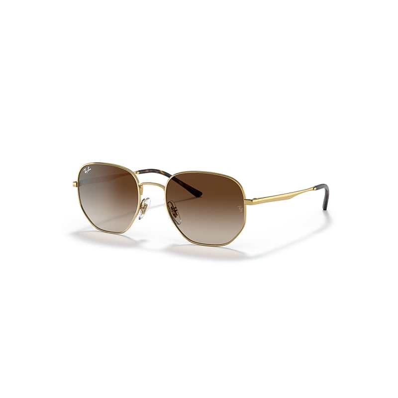 Ray-Ban Rb3682 Sonnenbrillen Gold Fassung Braun Glas 51-19 von Ray-Ban