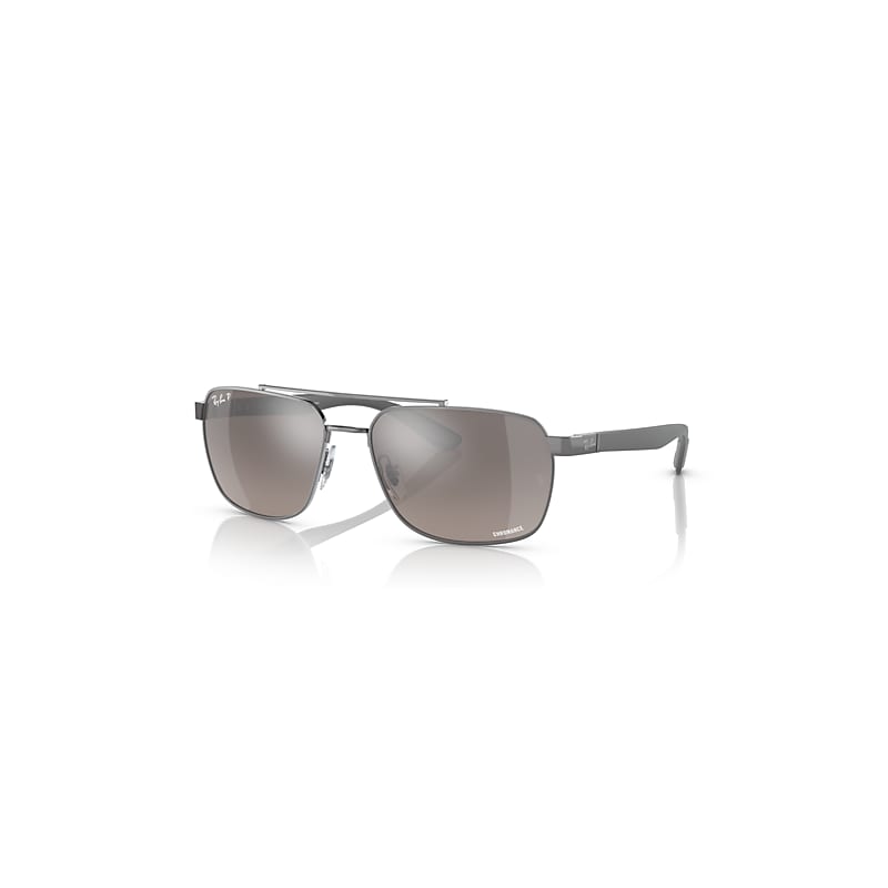 Ray-Ban Rb3701 Sonnenbrillen Grau Fassung Grau Glas Polarisiert 59-17 von Ray-Ban